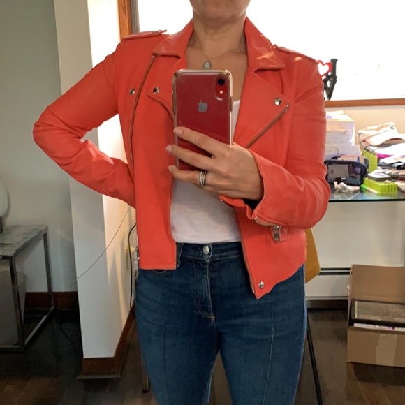 IRO Ashville Distressed Leather Jacket EUC - Picture 4 of 16